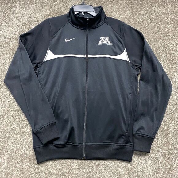 Nike Other - Minnesota Golden Gophers Jacket Adult Small Black Track Full Zip Nike Mens